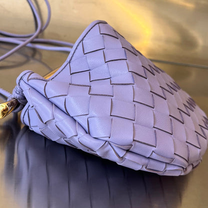 SARDINE 20 AVEC CHAÎNE EN AGNEAU VIOLET ORCHIDÉE
