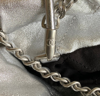 CC HOBO MINI 20CM AGNEAU ARGENTÉ