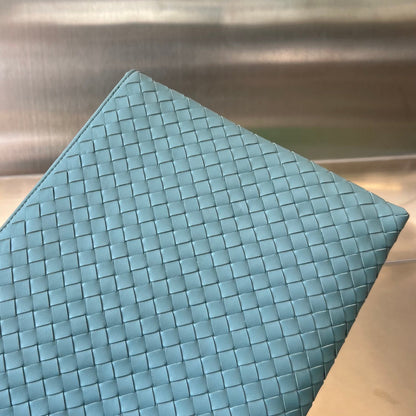 INTRECCIATO 30 EN CUIR D'AGNEAU BLEU CIEL