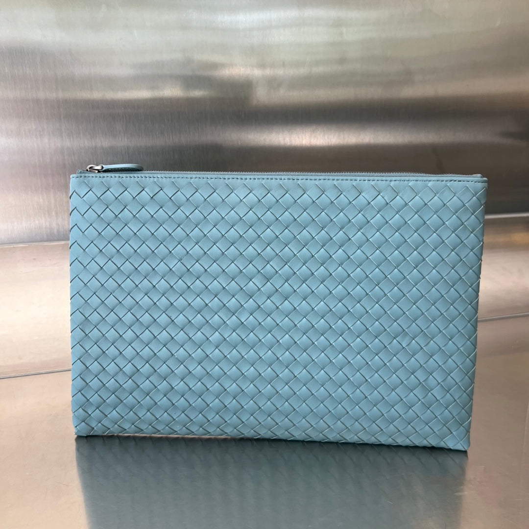 INTRECCIATO 30 EN CUIR D'AGNEAU BLEU CIEL
