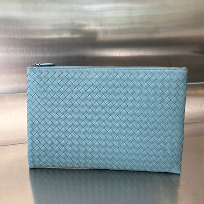 INTRECCIATO 30 EN CUIR D'AGNEAU BLEU CIEL