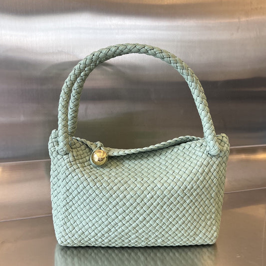 SAC TOSCA 27 EN CUIR DE VEAU GRIS CRÈME