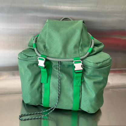 SAC À DOS ALTO 42 EN TISSU JACQUARD VERT FROID