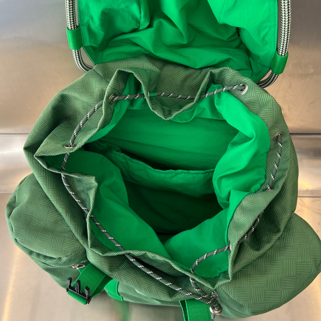 SAC À DOS ALTO 42 EN TISSU JACQUARD VERT FROID