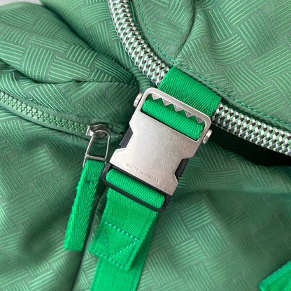 SAC À DOS ALTO 42 EN TISSU JACQUARD VERT FROID