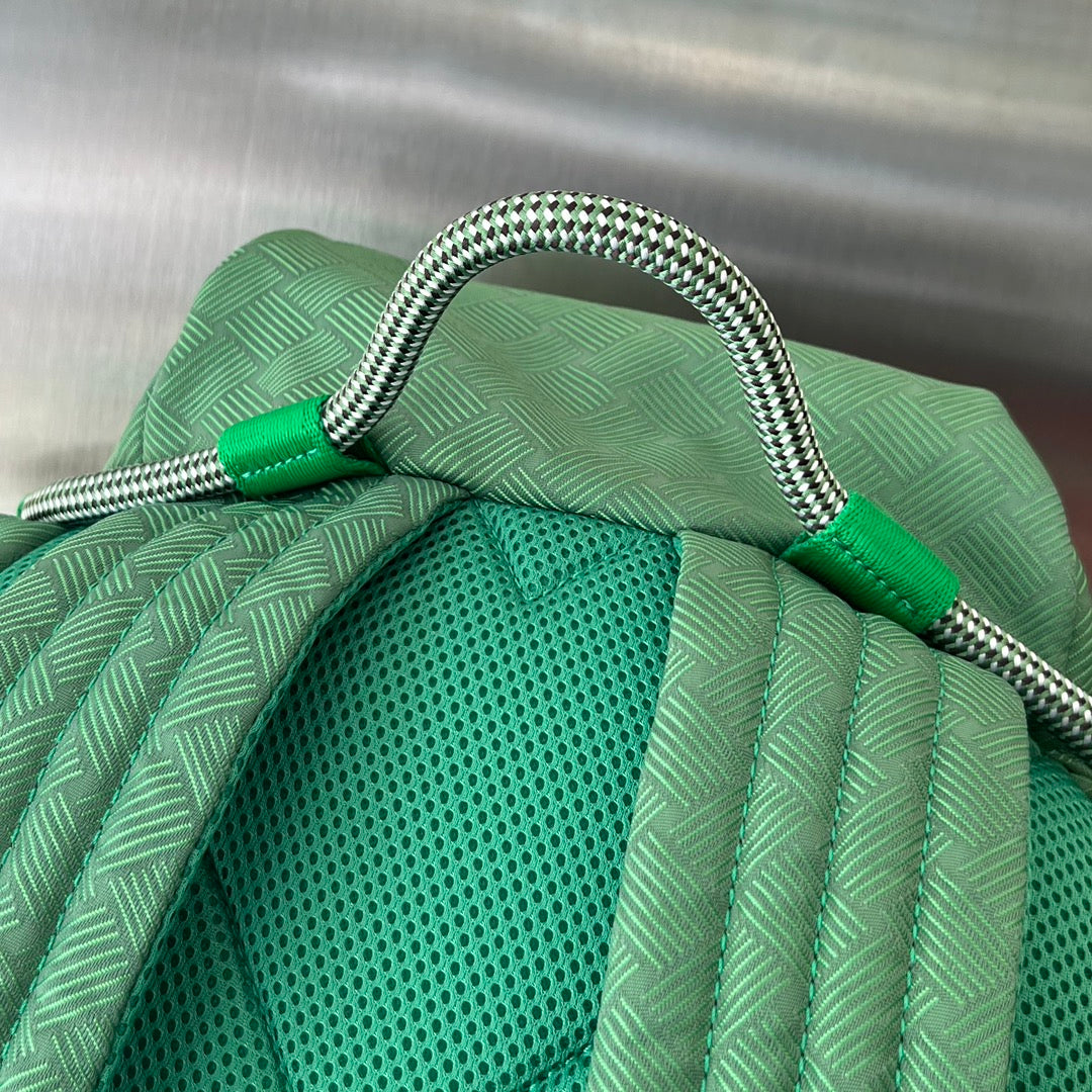 SAC À DOS ALTO 42 EN TISSU JACQUARD VERT FROID