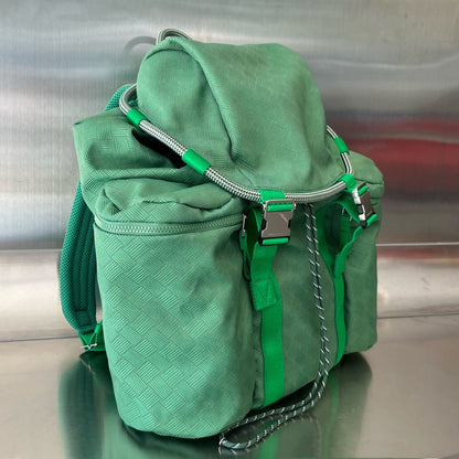 SAC À DOS ALTO 42 EN TISSU JACQUARD VERT FROID
