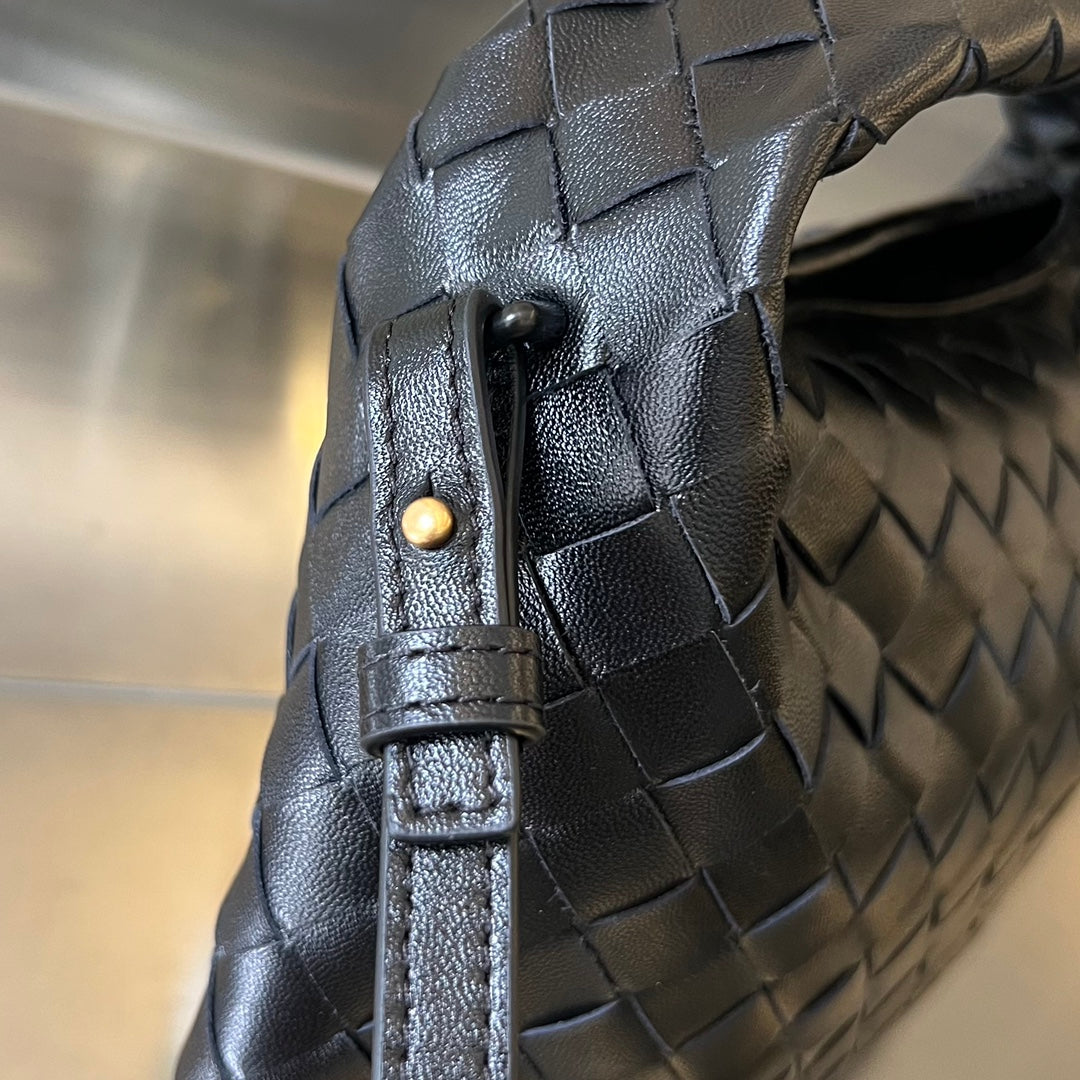 MINI HOP 25 EN CUIR DE VEAU NOIR
