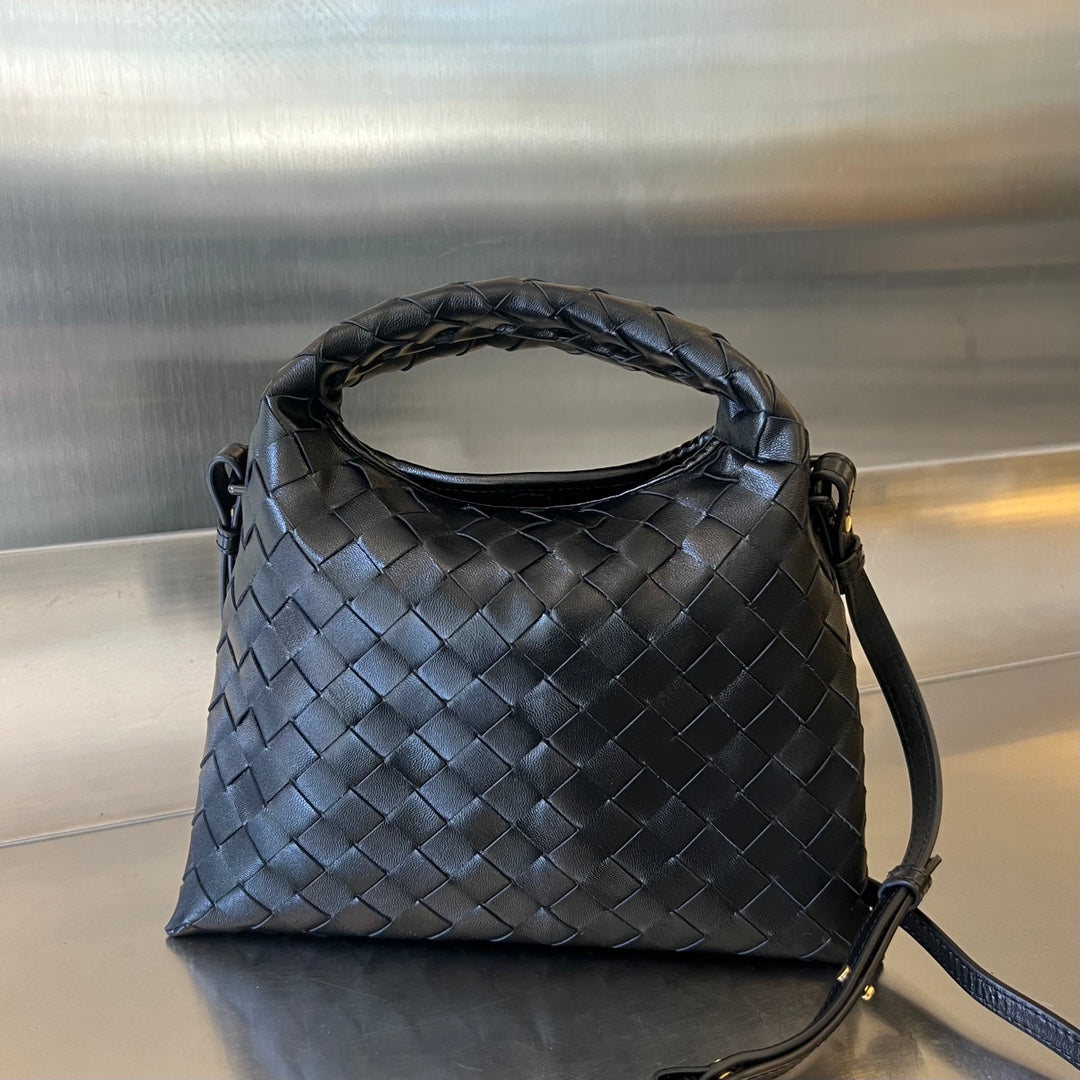 MINI HOP 25 EN CUIR DE VEAU NOIR