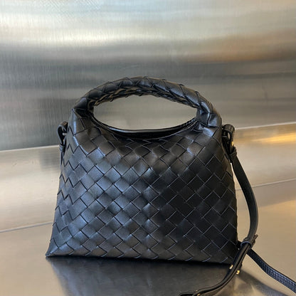 MINI HOP 25 EN CUIR DE VEAU NOIR