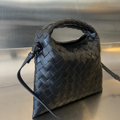 MINI HOP 25 EN CUIR DE VEAU NOIR