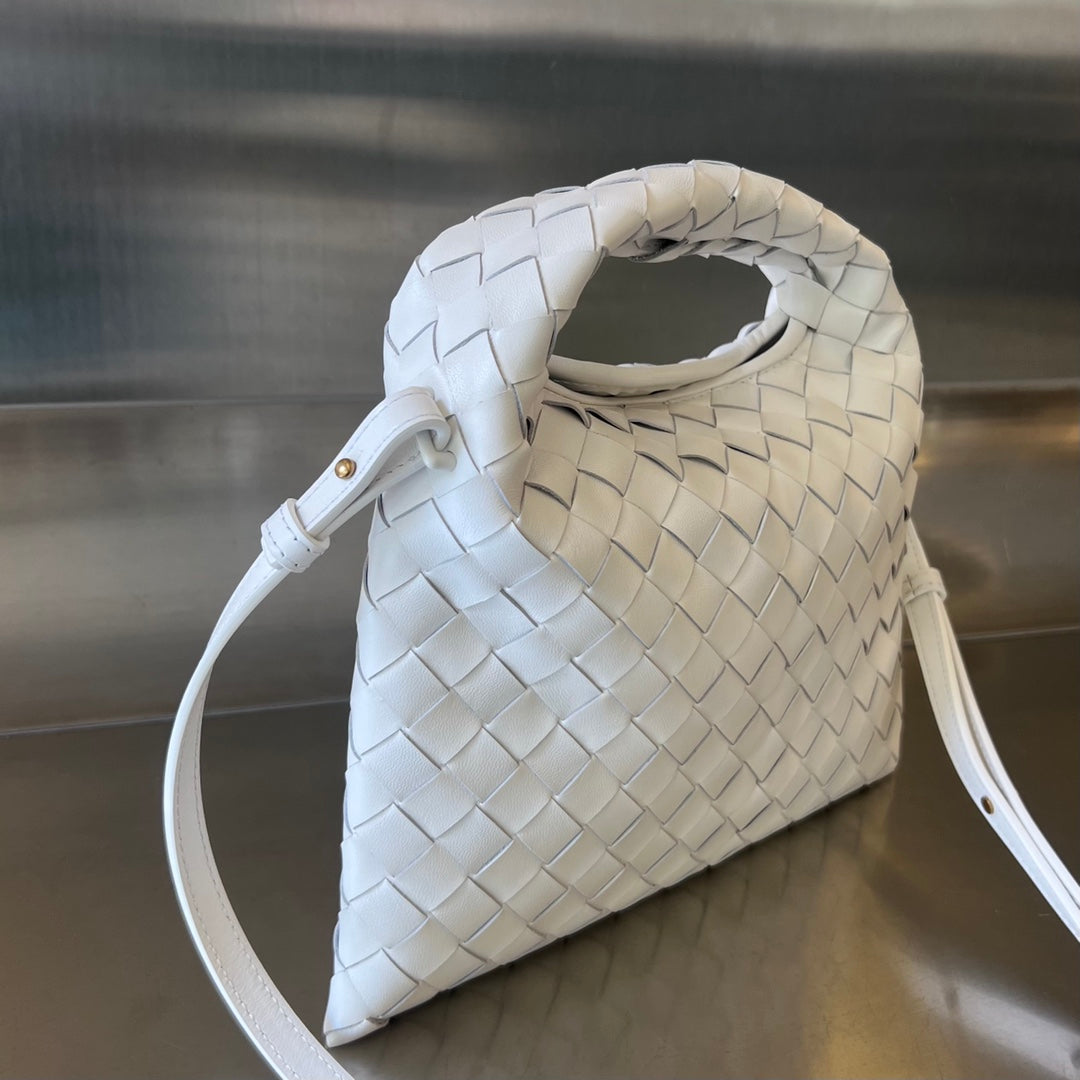 MINI HOP 25 EN CUIR DE VEAU BLANC