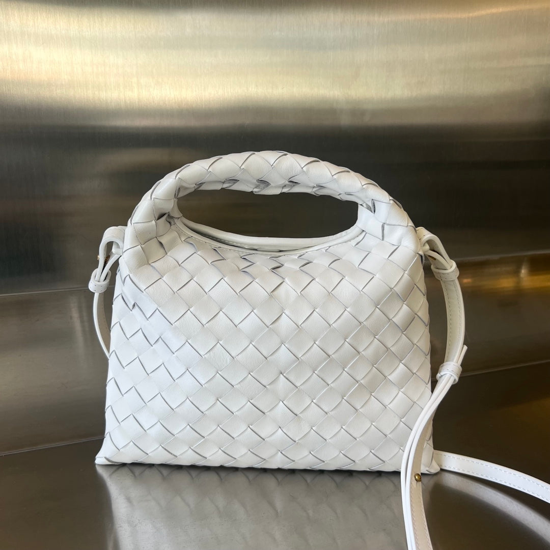 MINI HOP 25 EN CUIR DE VEAU BLANC