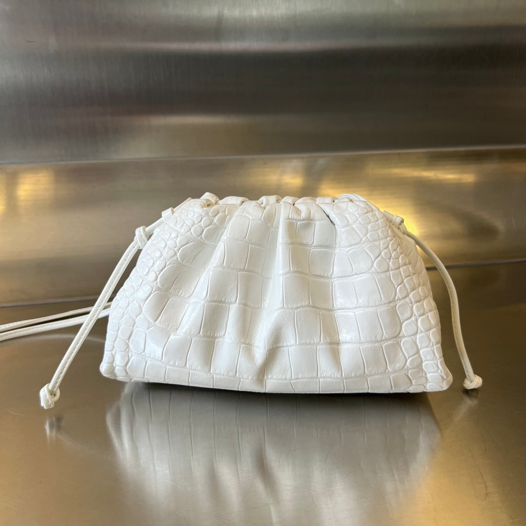 Mini Pochette 22cm Veau Plâtre