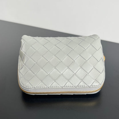 SAC INTRECCIATO 16 EN AGNEAU BLANC