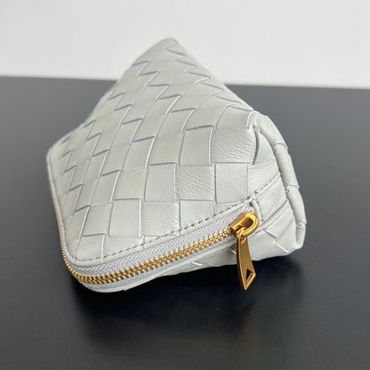 SAC INTRECCIATO 16 EN AGNEAU BLANC
