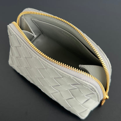SAC INTRECCIATO 16 EN AGNEAU BLANC
