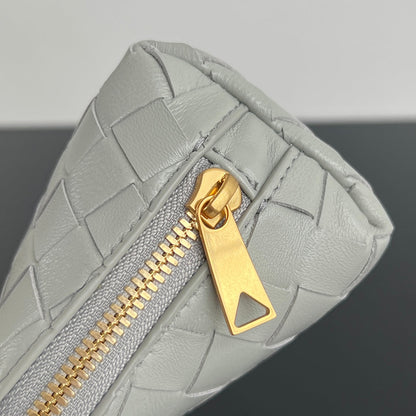 SAC INTRECCIATO 16 EN AGNEAU BLANC