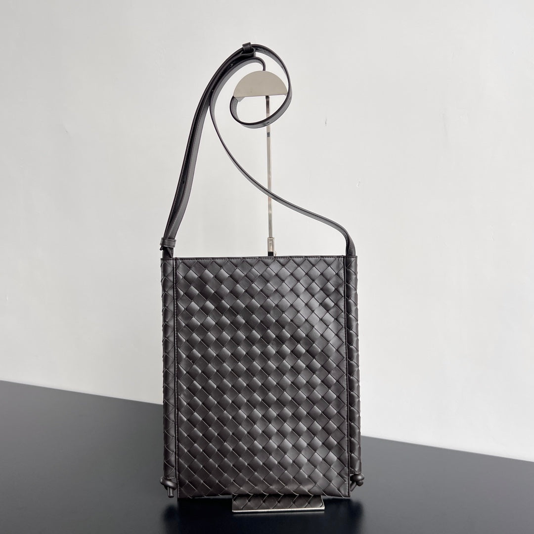GRANDE BOUCLE PLATE 35 EN CUIR DE VEAU NOIR