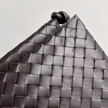 GRANDE BOUCLE PLATE 35 EN CUIR DE VEAU NOIR