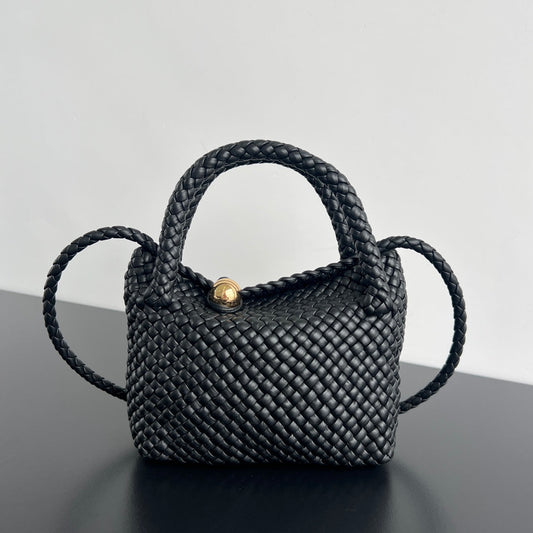 MINI TOSCA 20 EN CUIR DE VEAU NOIR