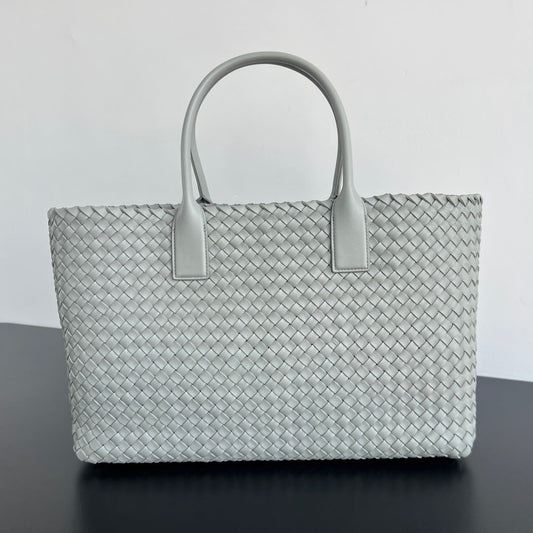 GRAND CABAS 51 EN AGNEAU GRIS RHINO