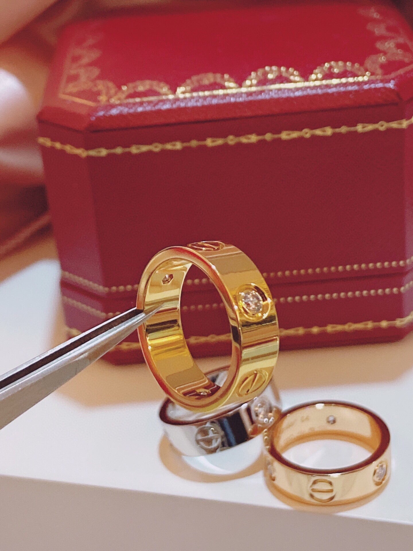 [Shinejoy]Three-Diamond Ring