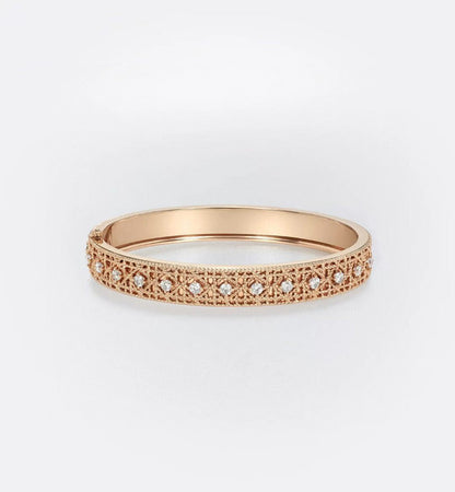 [?Shinejoy]2026 WOVEN-PATTERN BRACELET SET WITH FULL DIAMOND INLAY THREE-COLORS