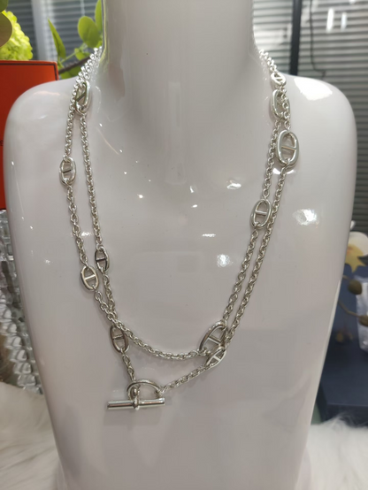 [Shinejoy]Classic Silver Sweater Chain