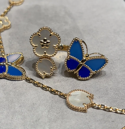[Shinejoy]NEW TWIN BUTTERFLY LUCKY RING