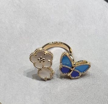 [Shinejoy]NEW TWIN BUTTERFLY LUCKY RING