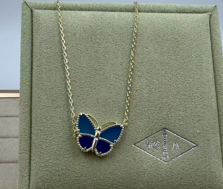 [Shinejoy]BUTTERFLY BLUE   NECKLACE