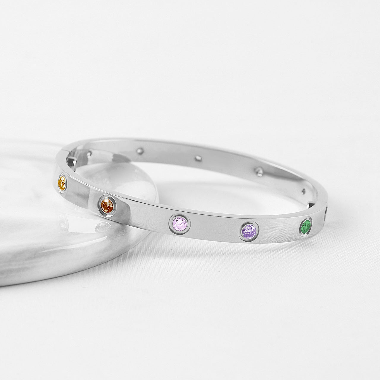 [Shinejoy]2026 NEW 6.1MM COLORED GEMSTONE BRACELET