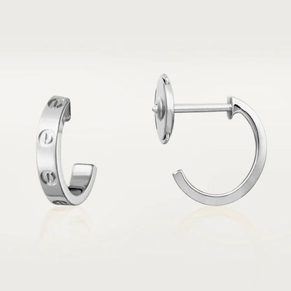 [Shinejoy]LOVE EARRINGS 2.65MM SILVER