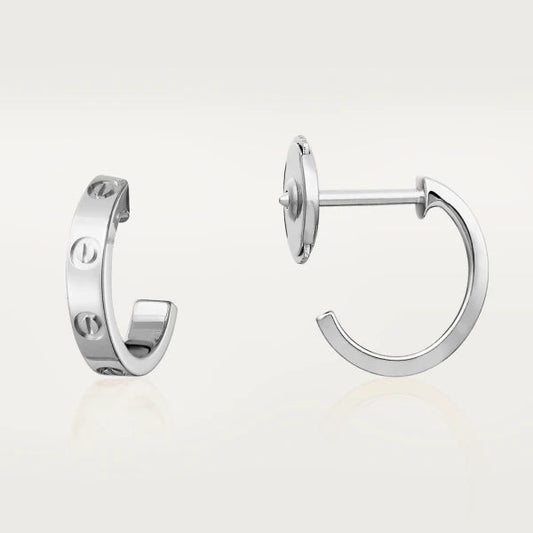 [Shinejoy]LOVE EARRINGS 2.65MM SILVER