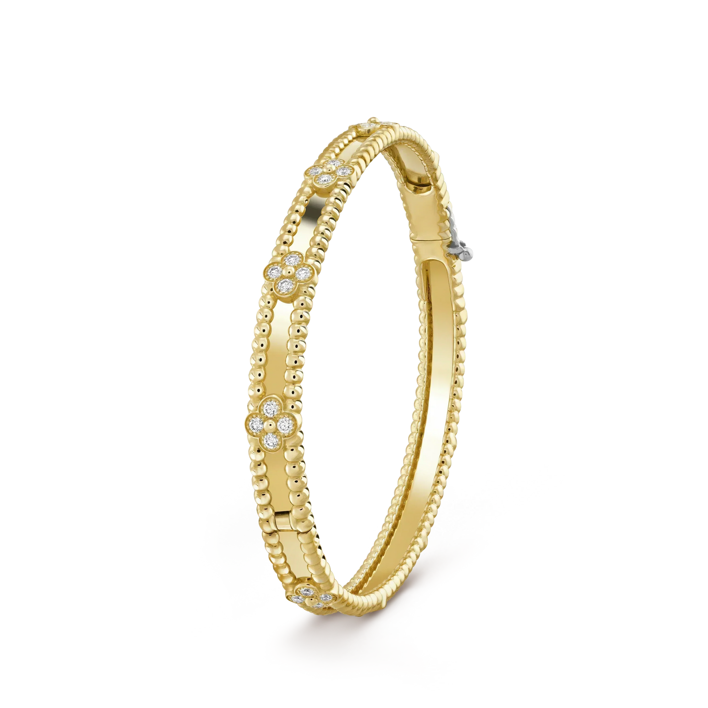 [Shinejoy]CLOVER BRACELET 4MM DIAMONDS