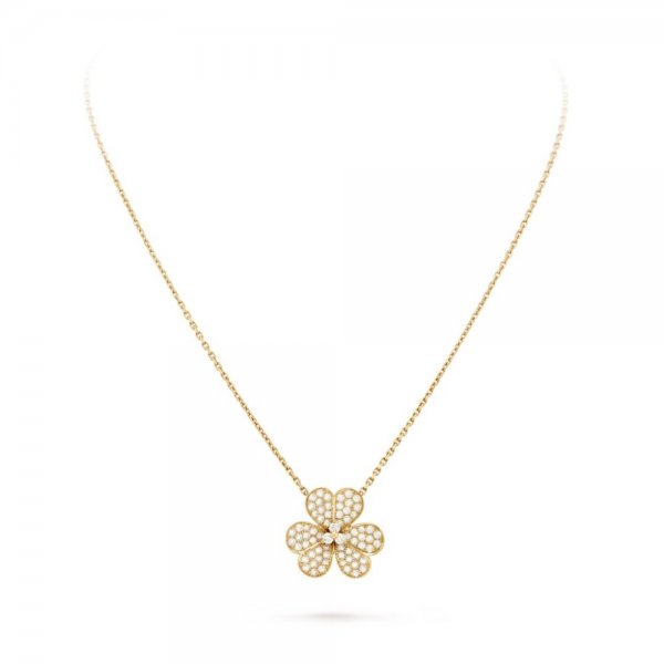 [Shinejoy]FLOWER DIAMOND NECKLACE