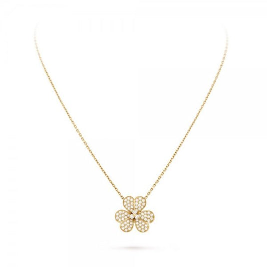 [Shinejoy]FLOWER DIAMOND NECKLACE