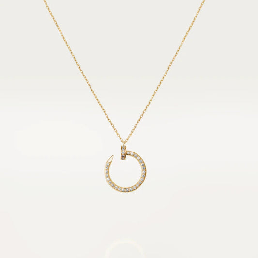 [Shinejoy]JUSTE NECKLACE GOLD DIAMONDS