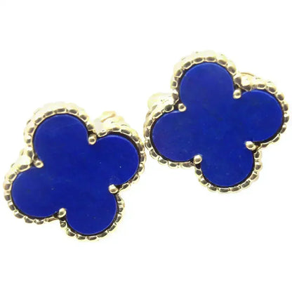 [Shinejoy]CLOVER MINI 9.5MM TURQUOISE EARRINGS