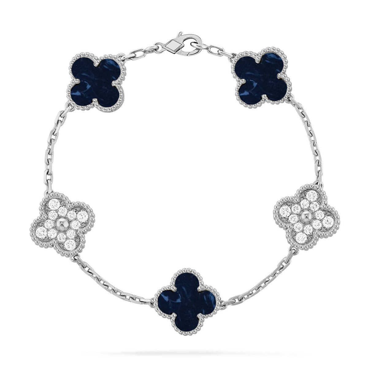 [Shinejoy]CLOVER 5 MOTIF PIETERSITE BRACELET COLLECTION