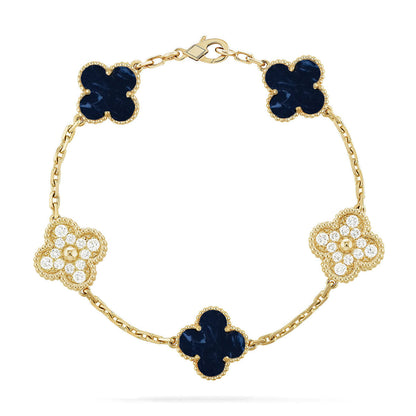[Shinejoy]CLOVER 5 MOTIF PIETERSITE BRACELET COLLECTION