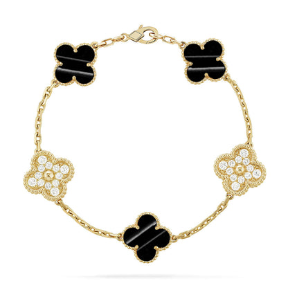 [Shinejoy] CLOVER 5 MOTIF PULSAR STONE BRACELET COLLECTION