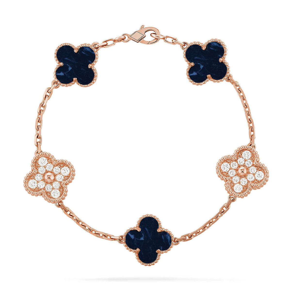 [Shinejoy]CLOVER 5 MOTIF PIETERSITE BRACELET COLLECTION