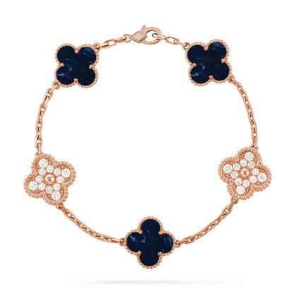 [Shinejoy]CLOVER 5 MOTIF PIETERSITE BRACELET COLLECTION