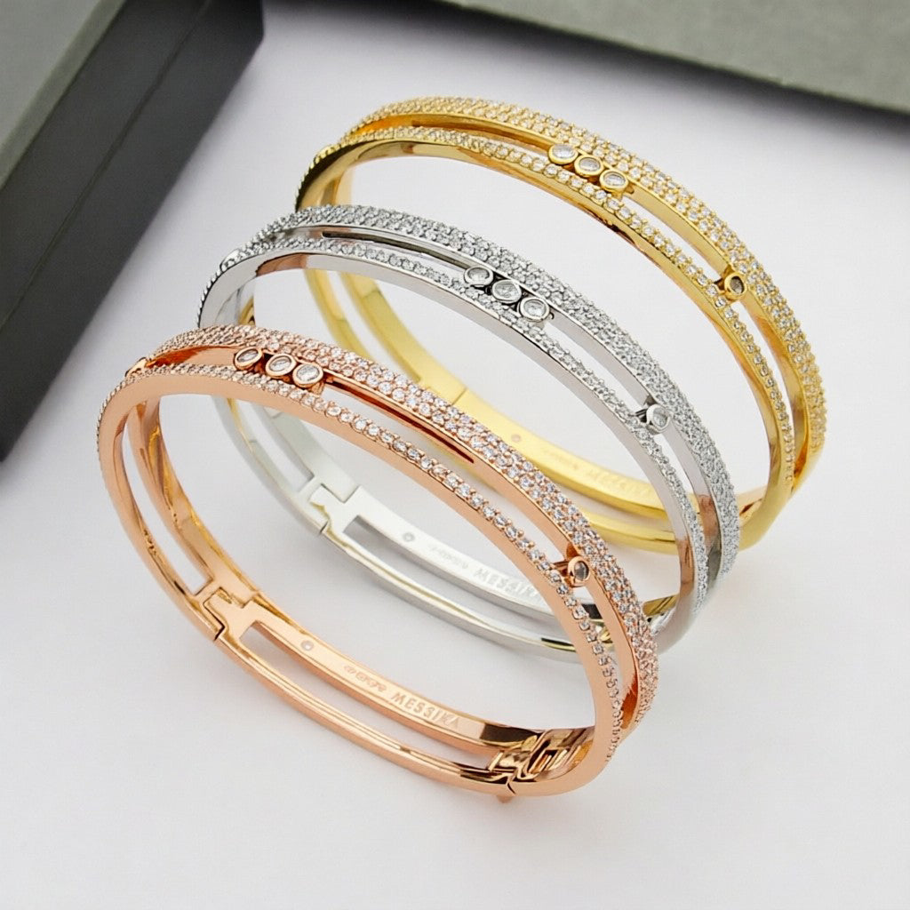 [Shinejoy]Move Romane pavé bangle