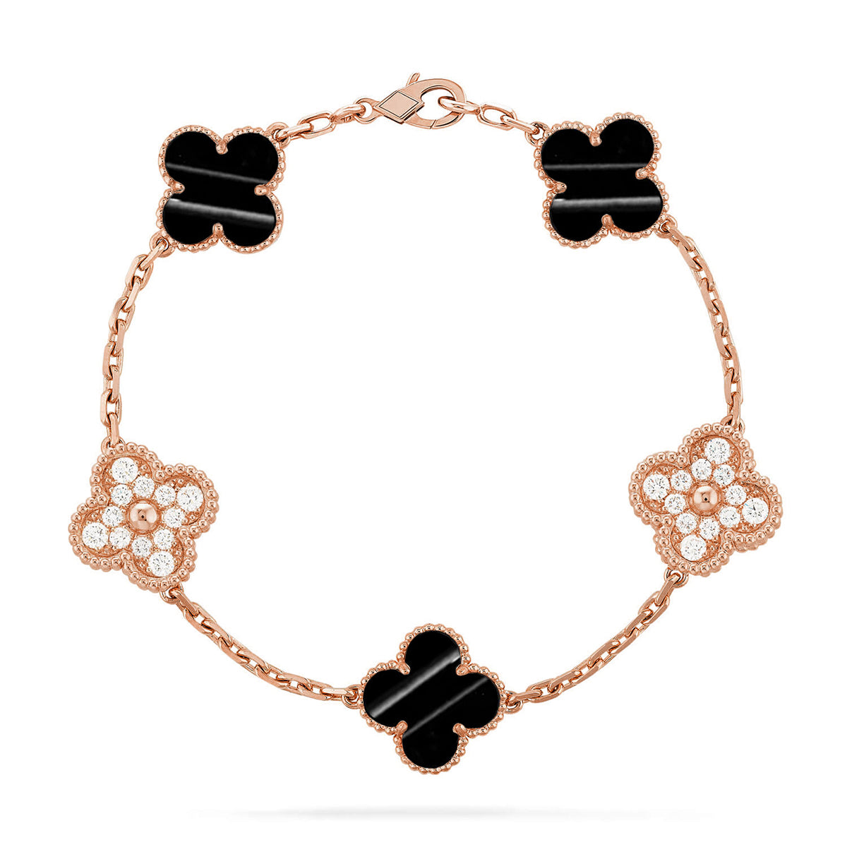[Shinejoy] CLOVER 5 MOTIF PULSAR STONE BRACELET COLLECTION