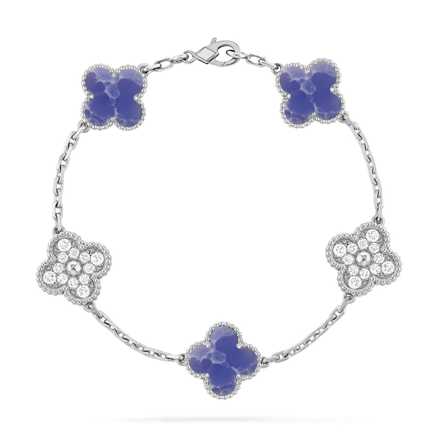 [Shinejoy]CLOVER 5 MOTIF BLUE VEINS BRACELET COLLECTION