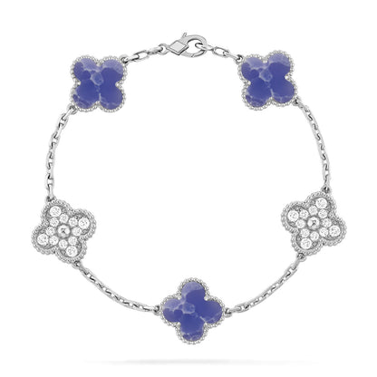 [Shinejoy]CLOVER 5 MOTIF BLUE VEINS BRACELET COLLECTION