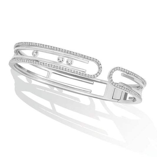 [Shinejoy]MOVE 10TH PAVED DIAMOND BRACELET